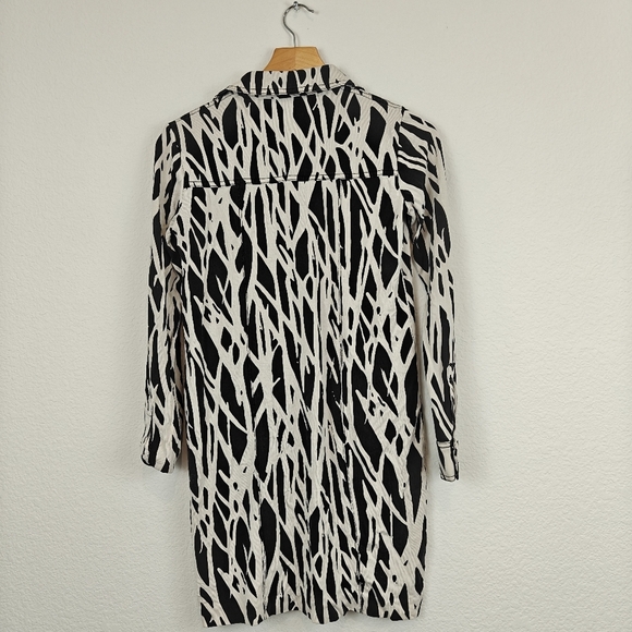 Diane Von Furstenberg 100% Silk Printed Mini Long Sleeve Dilly Twiggs Dress 0 - Picture 8 of 13